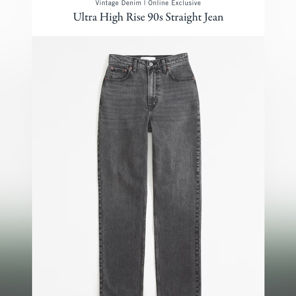 Abercrombie The 90s straight Ultra High Rise
